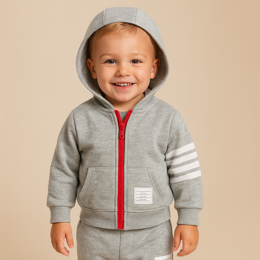 ! Little Boys Brooklyn 2-Delige Set – Hoodie met Rits & Joggingbroek