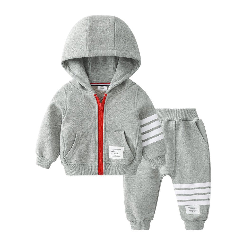 ! Little Boys Brooklyn 2-Delige Set – Hoodie met Rits & Joggingbroek